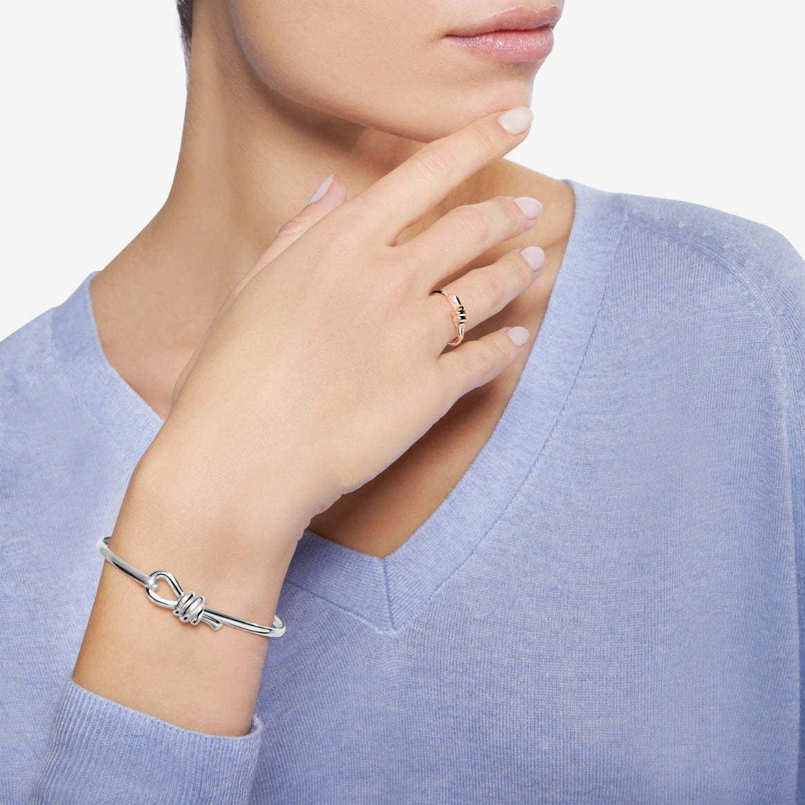 DoDo - Bracciale bangle nodo argento