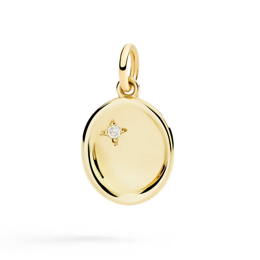 DoDo - Ciondolo sigillo oro giallo & diamante bianco