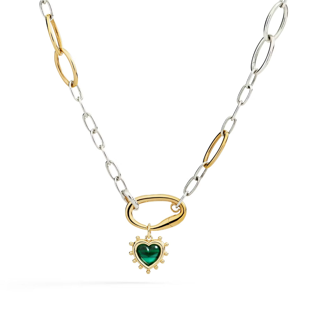 DoDo - Ciondolo Cuore con malachite