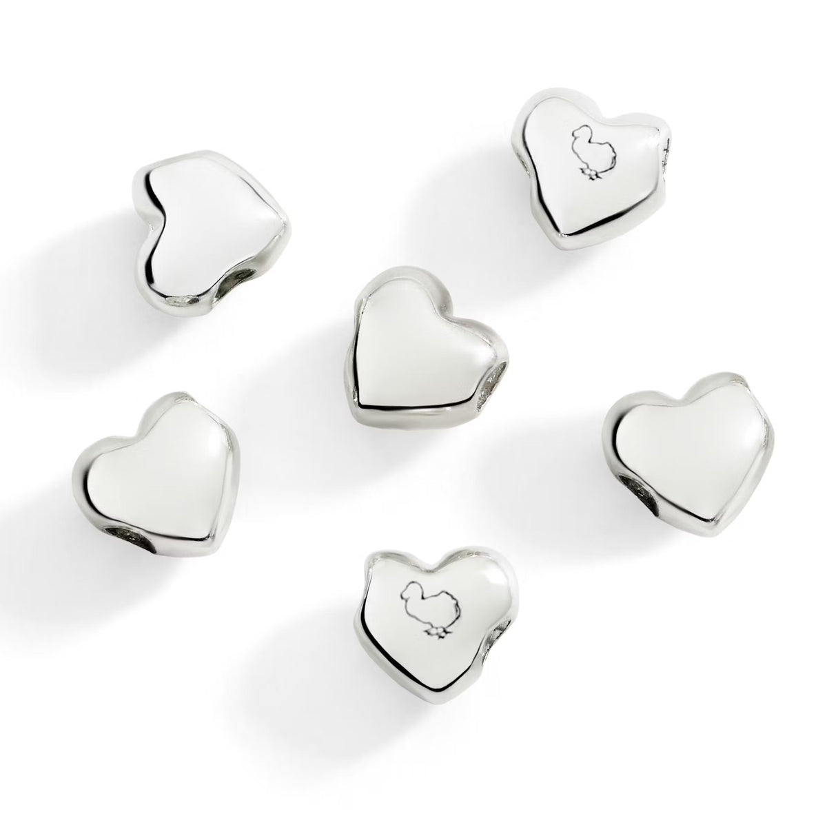 DoDo - Componenti cuore argento