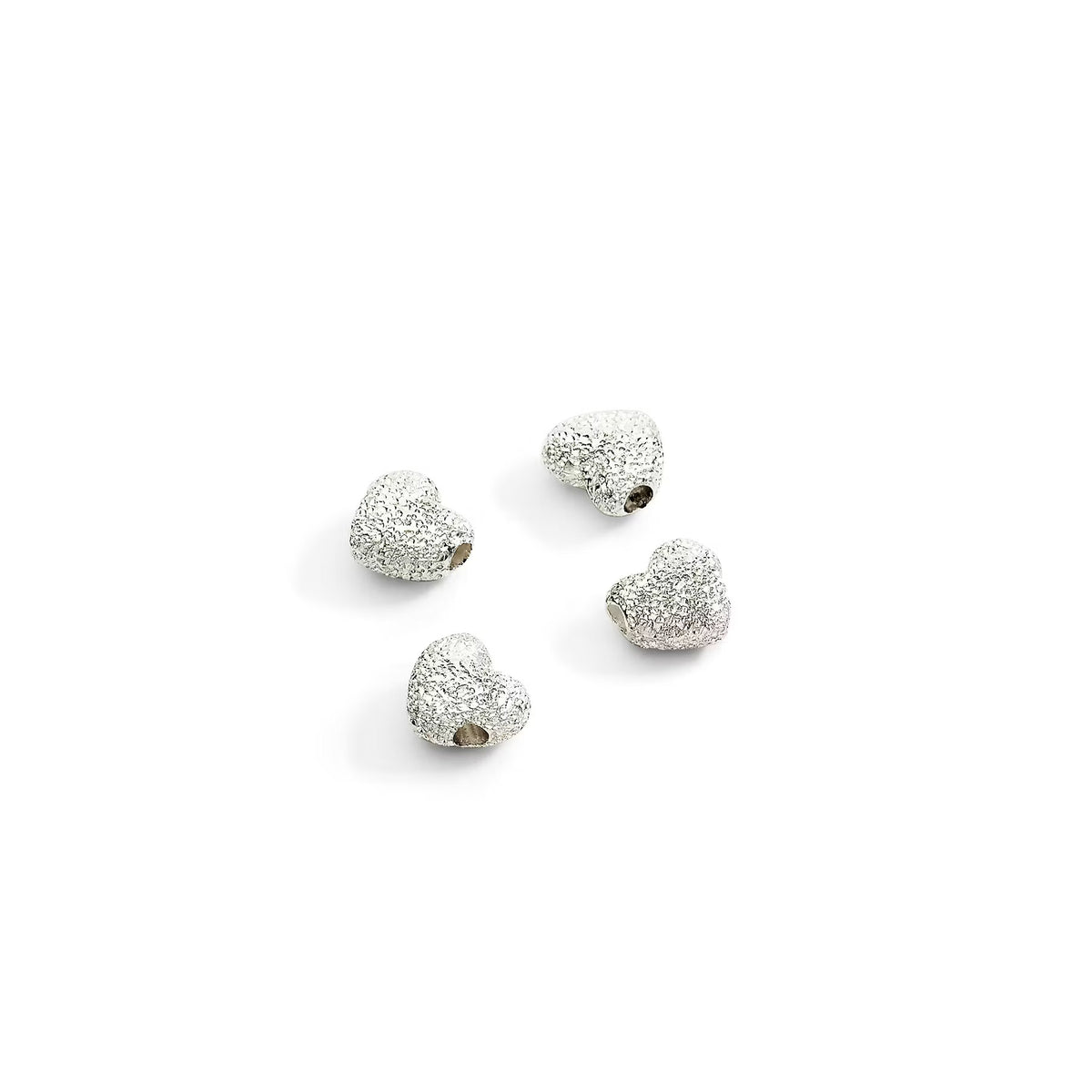DoDo - Componenti cuore argento diamantato