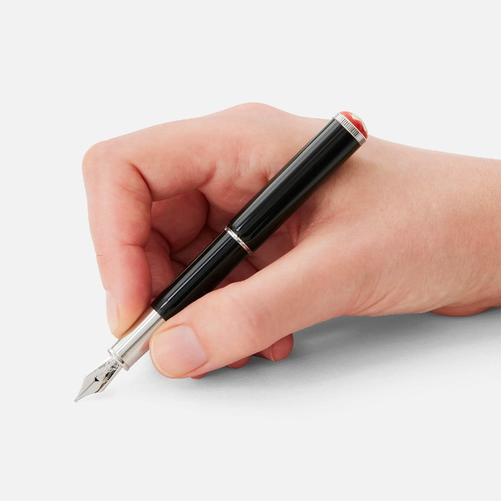Montblanc - Stilografica Heritage Rouge et Noir “Baby” Edizione Speciale Nera F