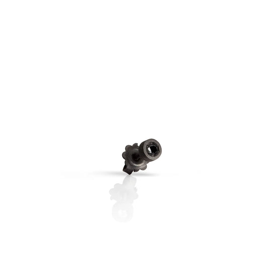 MANO-J - MONO ORECCHINO PUNTO LUCE IN TITANIO E DIAMANTE BLACK