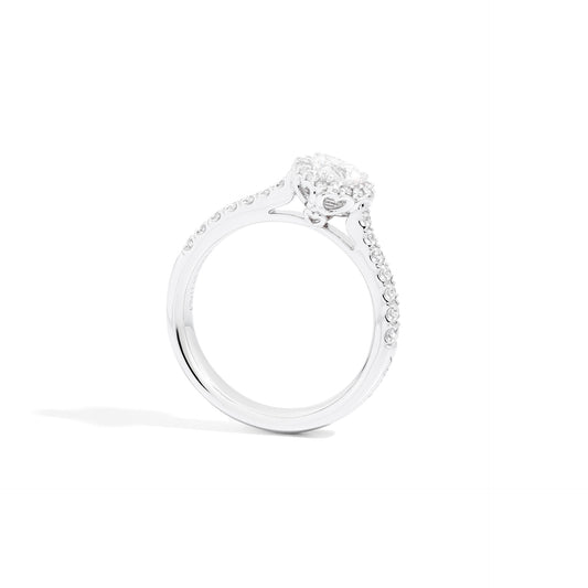 Recarlo Solitario Anniversary Halo cuore ct. (056)