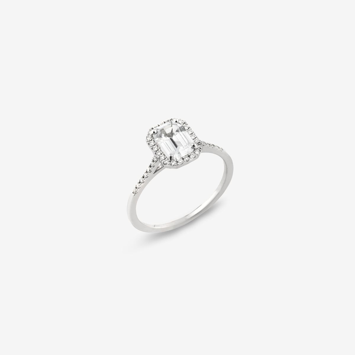 Swarovski Anello con cristalli taglio smeraldo