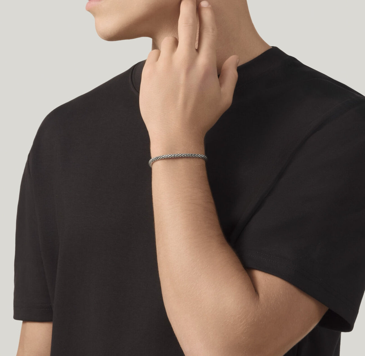 Raspini bracciale maglia popcorn