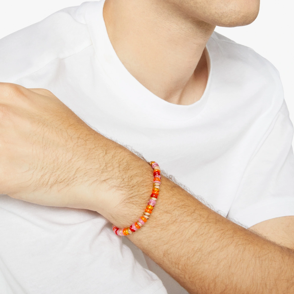 DoDo - Bracciale Rondelle Rosa e Arancio