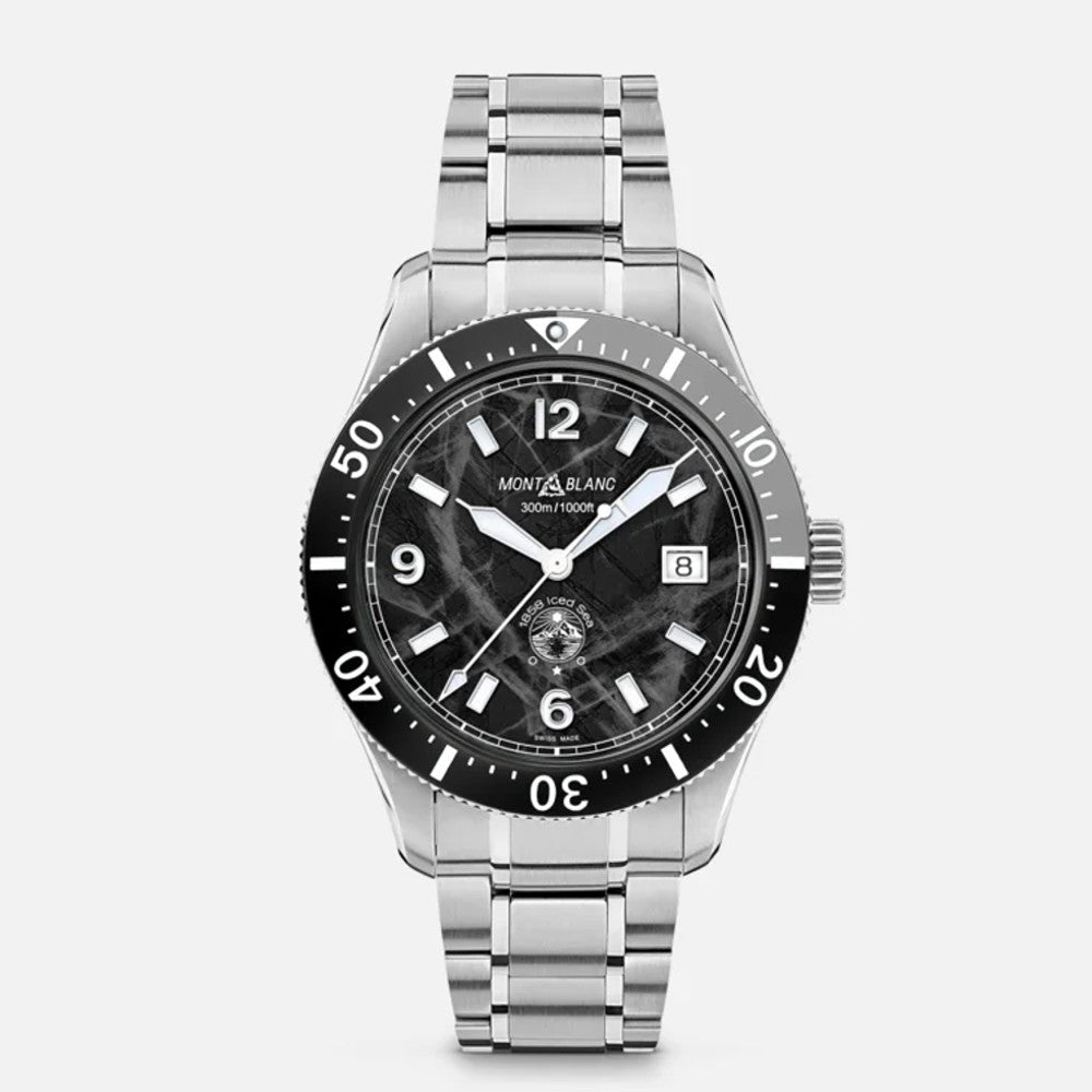 Montblanc Orologio 1858 Ice Sea Automatic Date Black