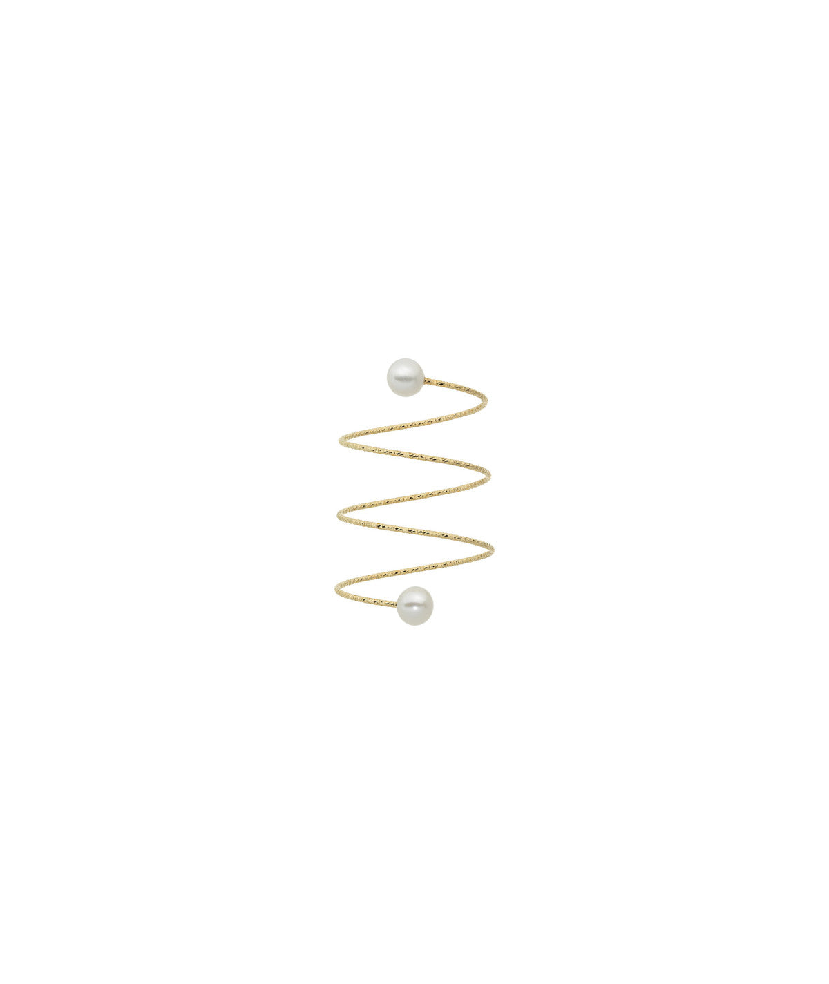 Magic Wire - Anello Neve 1/2 spirale (perle ø 4 mm)