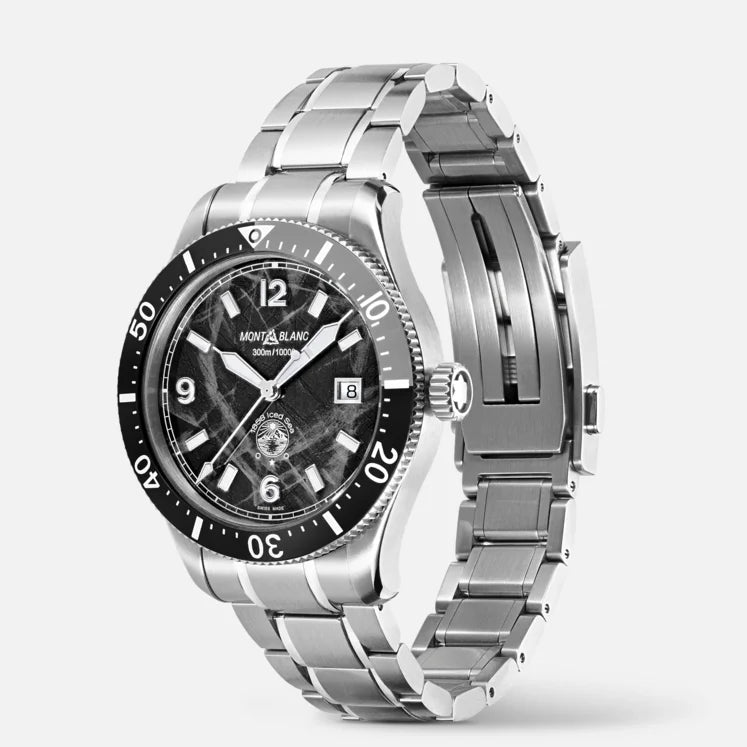 Montblanc Orologio 1858 Ice Sea Automatic Date Black