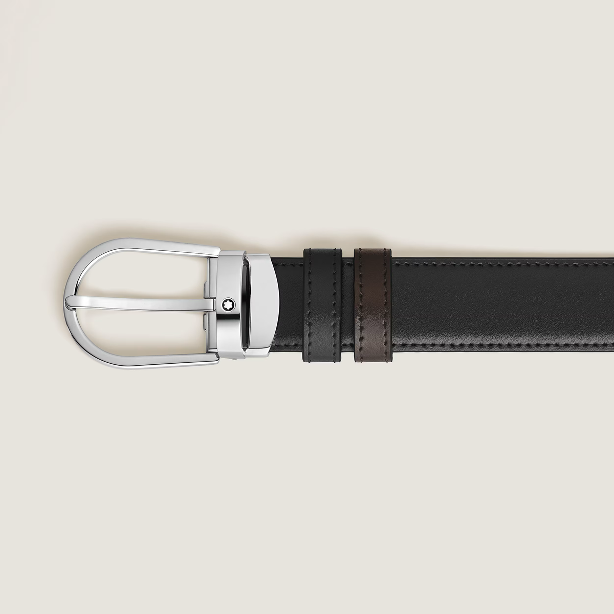 Montblanc - Cintura Reversibile 30 mm A Ferro di Cavallo in Pelle Meisterstück