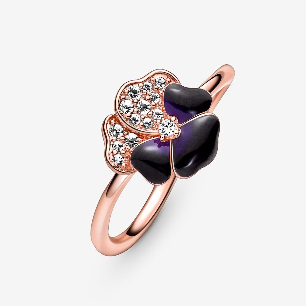 Pandora Anello Viola del Pensiero Luminosa