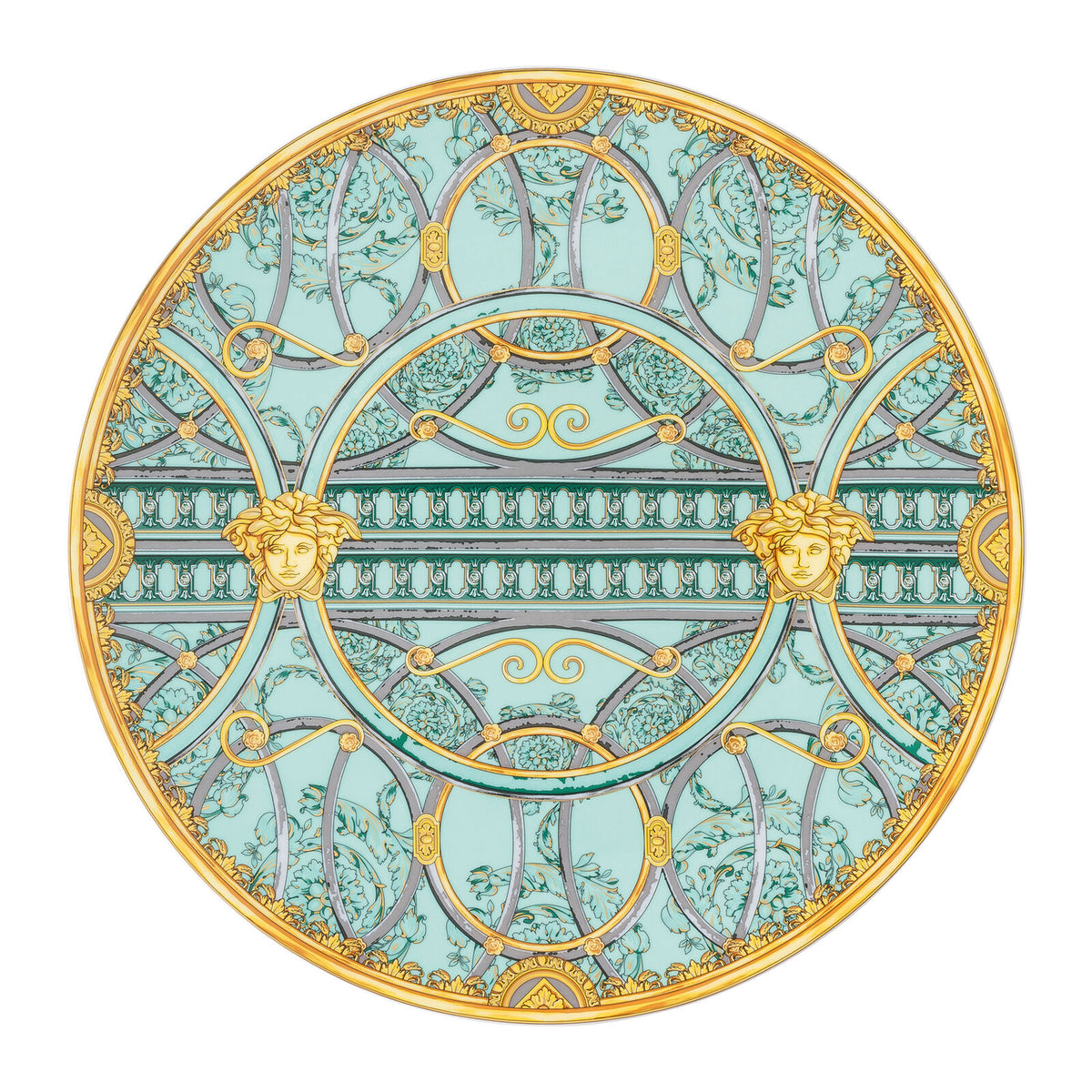 Versace Piatto segnaposto Scala Palazzo Verde 33 cm
