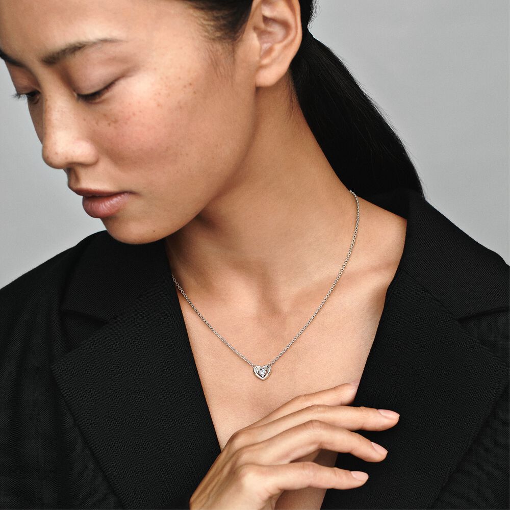 Pandora Collana Cuore Splendente con Pietra
