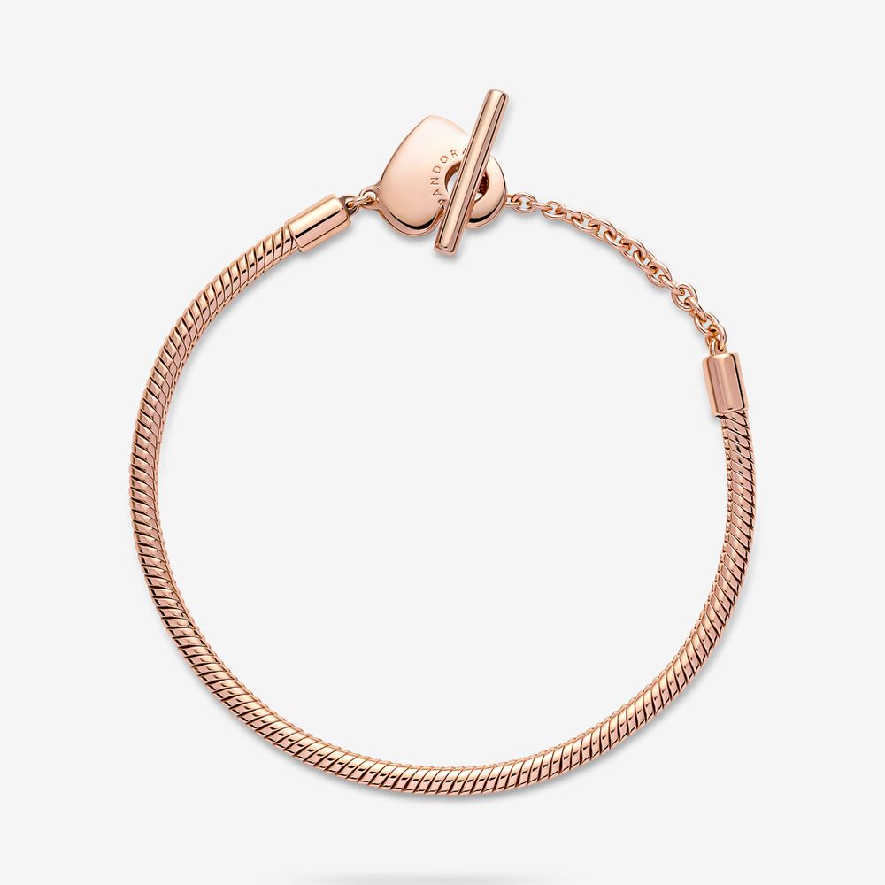 Pandora Bracciale con Chiusura a T e Cuore