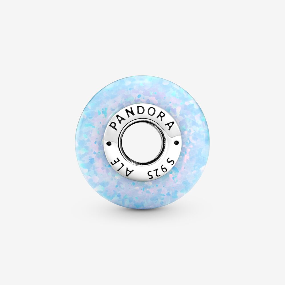Pandora Charm Opale Oceano Blu in Argento