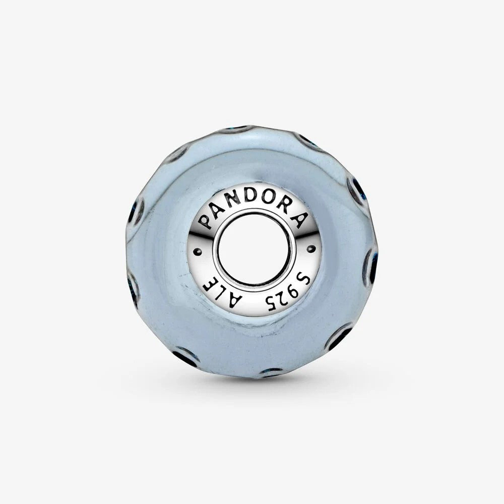 Pandora Charm Oceano in vetro di Murano blu scuro