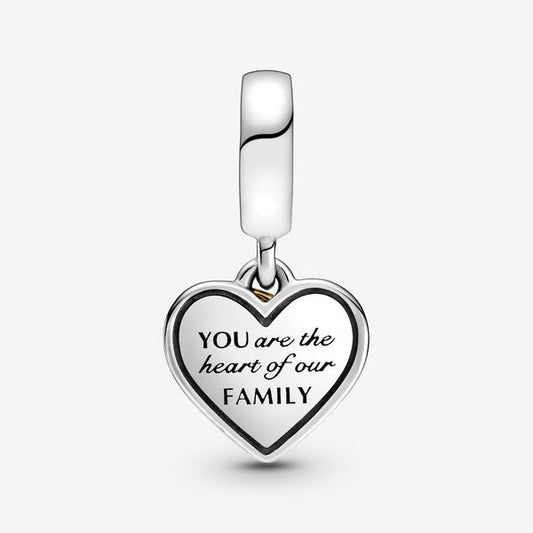 Pandora Charm pendente bicolore Albero della famiglia e cuore