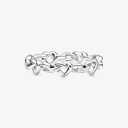 Pandora Anello Cuori intrecciati