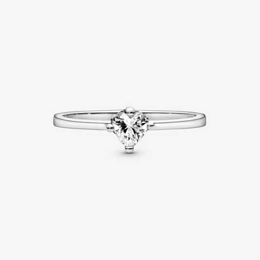 Pandora Anello solitario con cuore