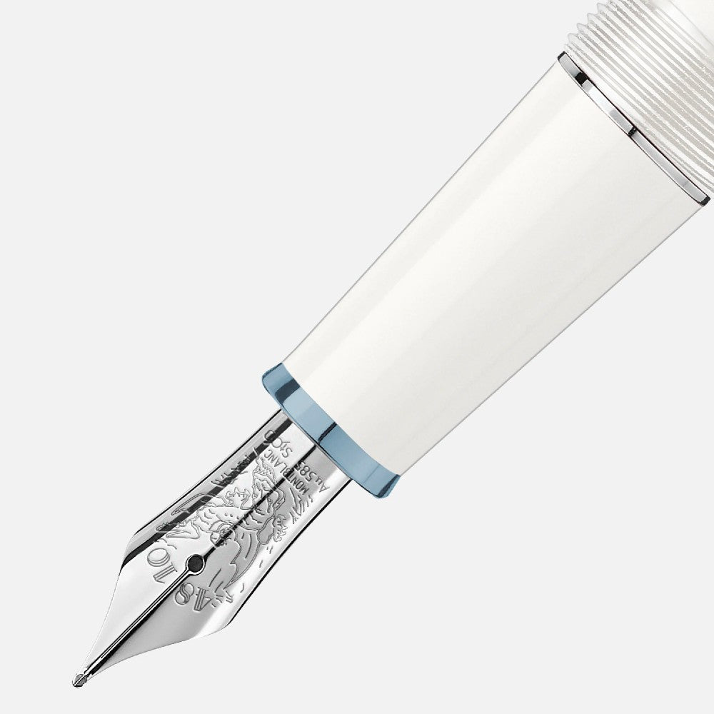 Montblanc - Penna Stilografica Meisterstück Glacier Classique bianca