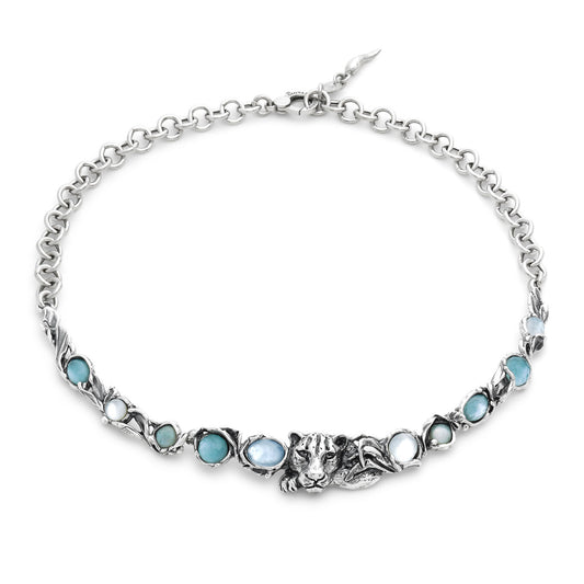 Giovanni Raspini collana blue jaguar