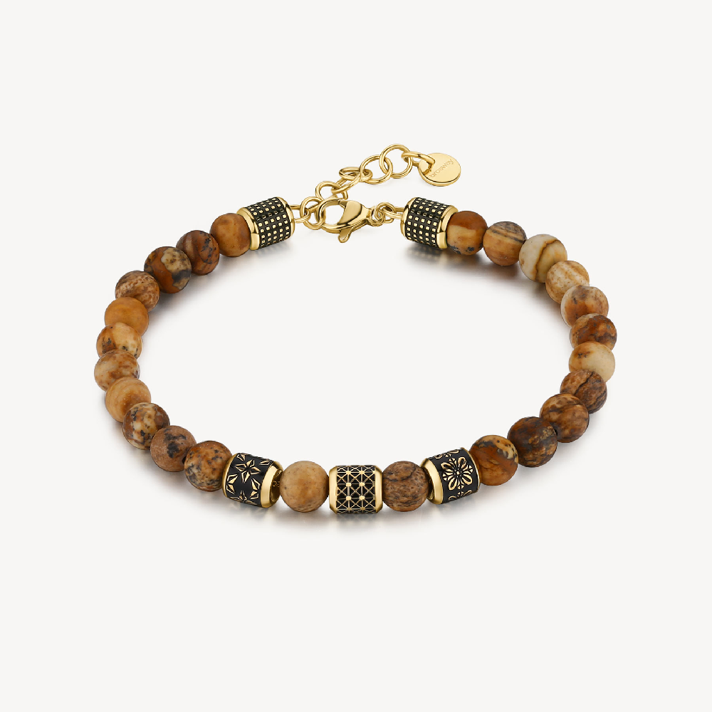 Brosway Bracciale Bullet Pietra Paesina Satinata
