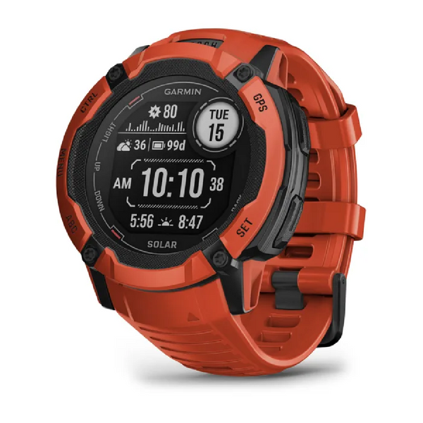Garmin - Orologio 2X Solar Flame Red