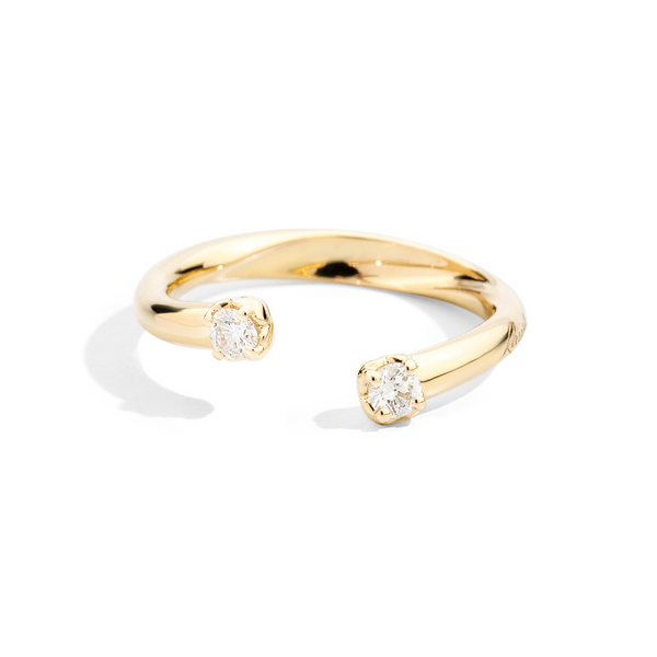 Recarlo Anello Veretta Aperta Asimmetrica Anniversary More Oro Giallo