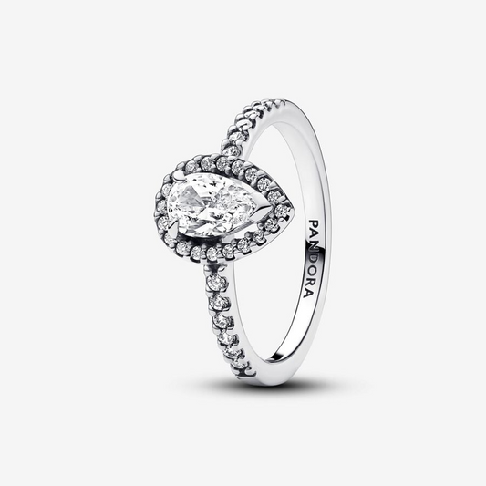 Pandora Anello Punto Luce Goccia Piccola Argento