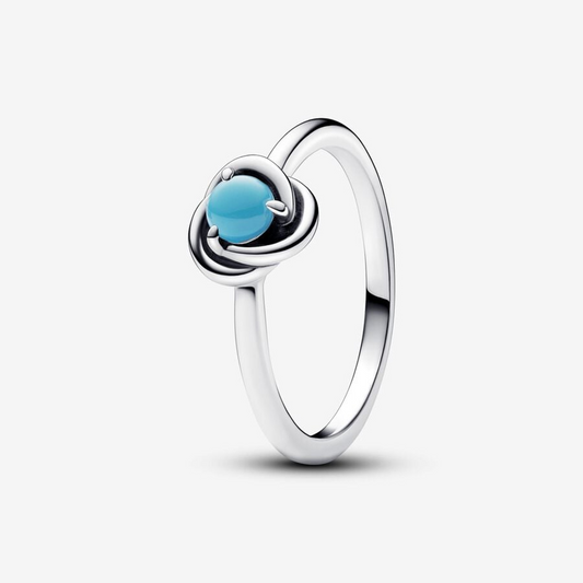 Pandora Anello Cerchio Eterno Turchese Dicembre