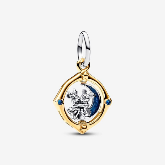 Pandora Disney, Pendente Mickey Mouse e Minnie  sulla Luna