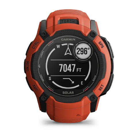 Garmin - Orologio 2X Solar Flame Red