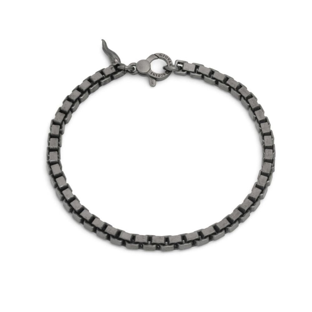 Giovanni Raspini Bracciale Maglia Quadra Black
