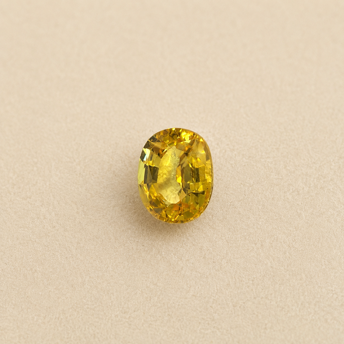 Zaffiro - Zaffiro giallo naturale - 3.67 ct
