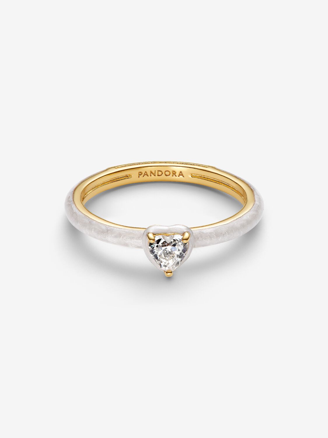 Anello White Chakra Heart Pandora ME