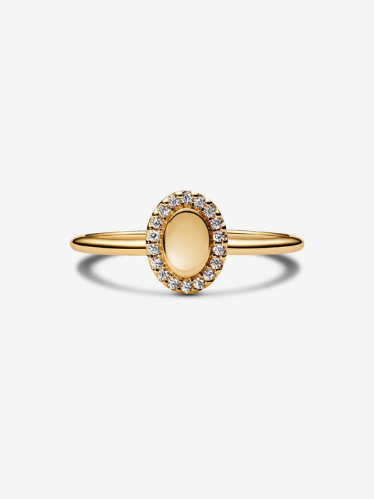 Pandora Anello Ovale e Pavè Da Incidere