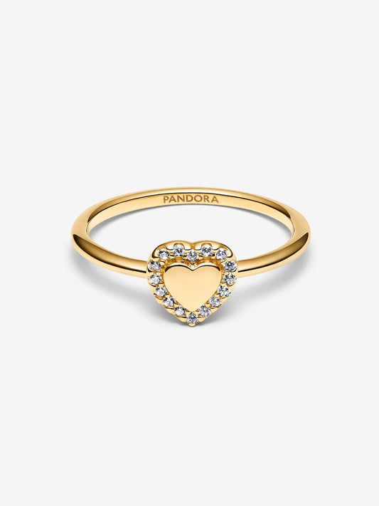 Pandora Anello Cuore e Pavè da incidere
