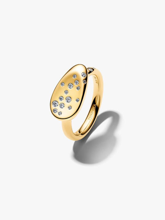 Pandora Anello Sigillo con Pietre Luminose