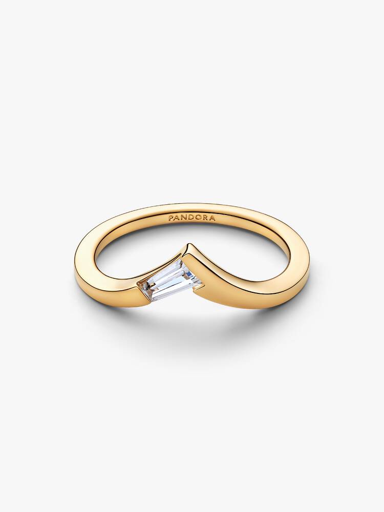Pandora Anello Desiderio con Pietra Taglio Baguette