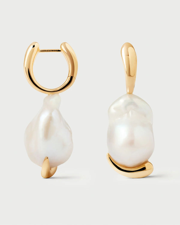 PDPAOLA - Orecchini a cerchio con perla Mist