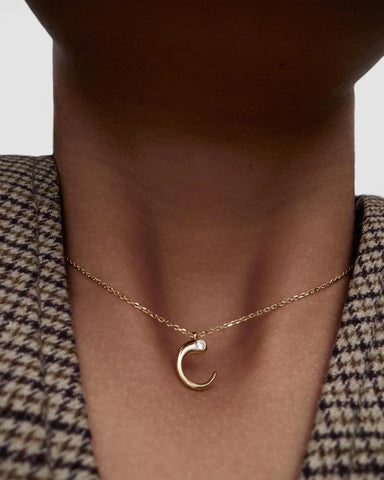 PDPAOLA - Collana con pendente iniziale C