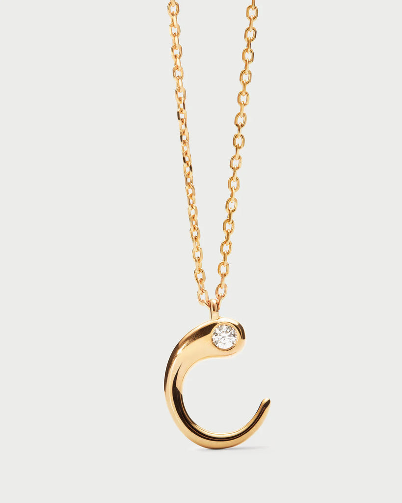 PDPAOLA - Collana con pendente iniziale C