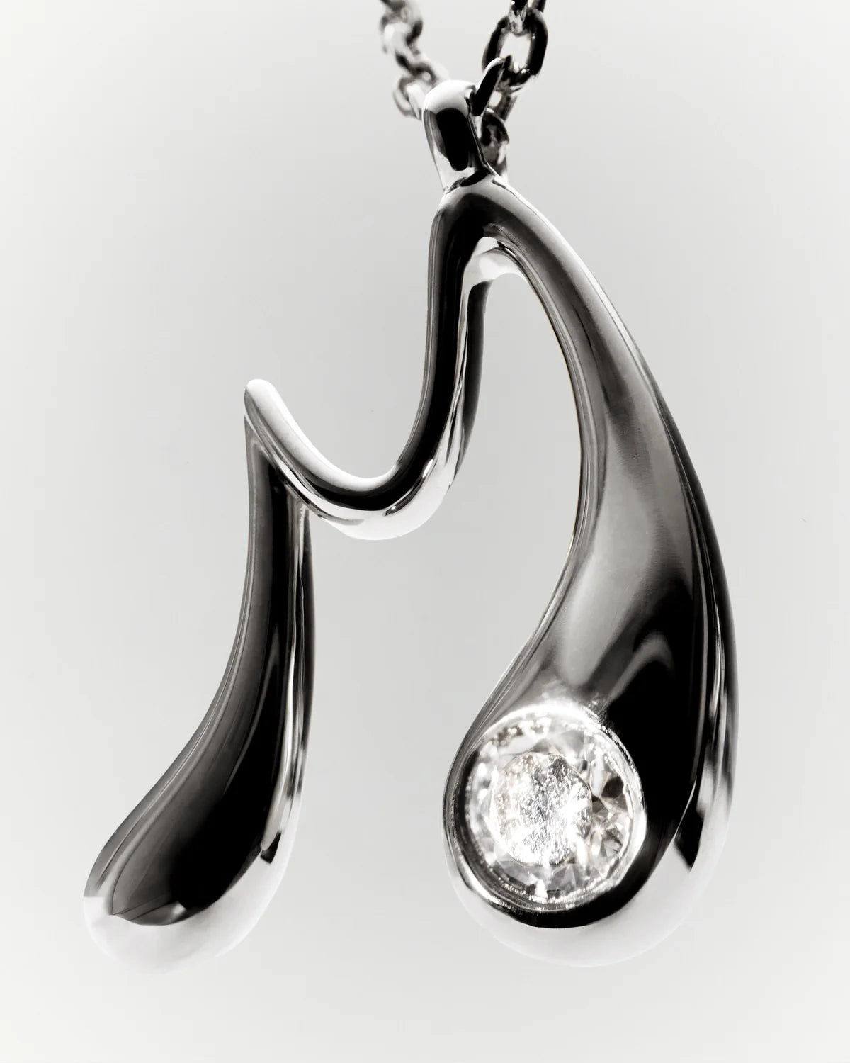 PDPAOLA - Collana con ciondolo in argento con l’iniziale M