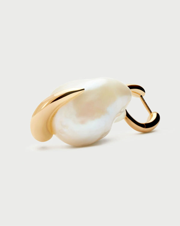 PDPAOLA - Orecchini a cerchio con perla Mist