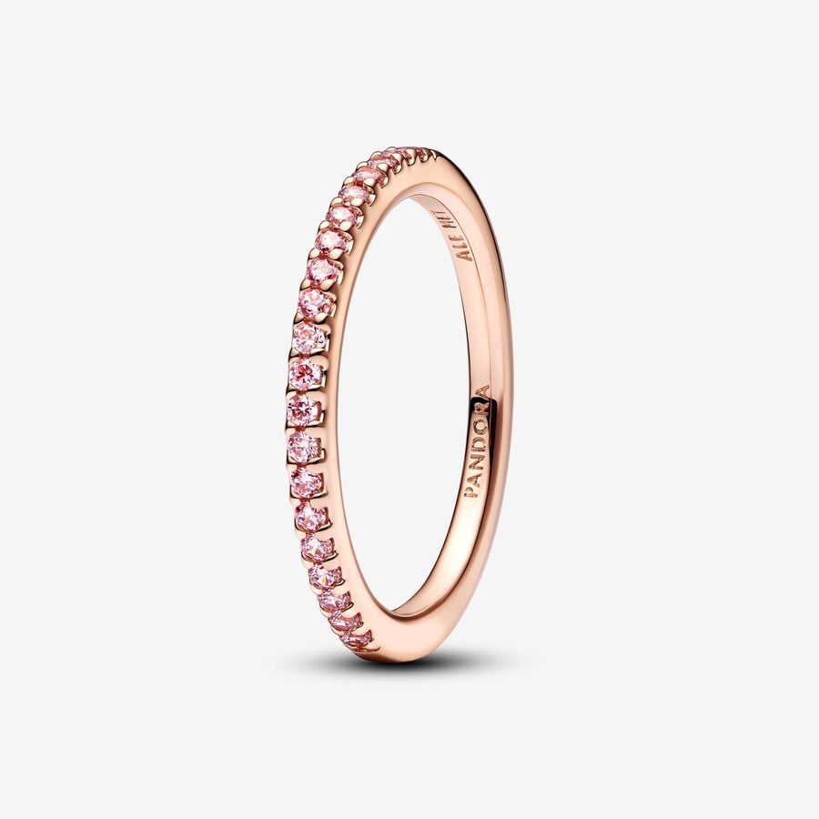Pandora Anello Pavè Fascia Sottile