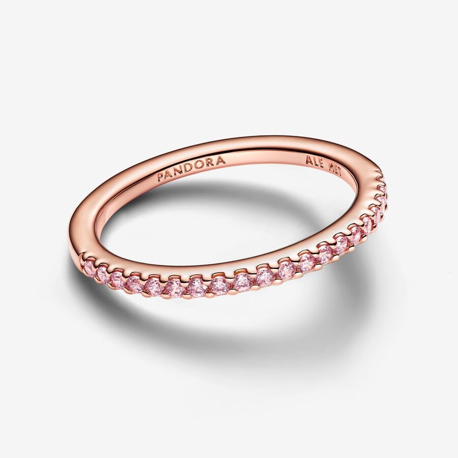 Pandora Anello Pavè Fascia Sottile