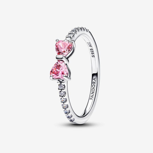 Pandora Anello Fiocco Luminoso Rosa