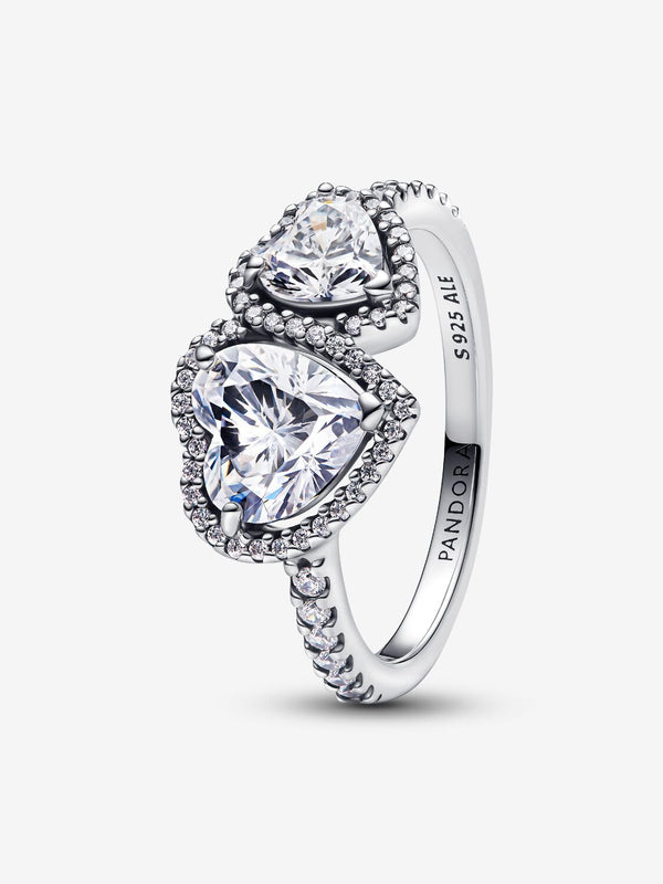 Pandora Anello Doppi Cuori Luminosi