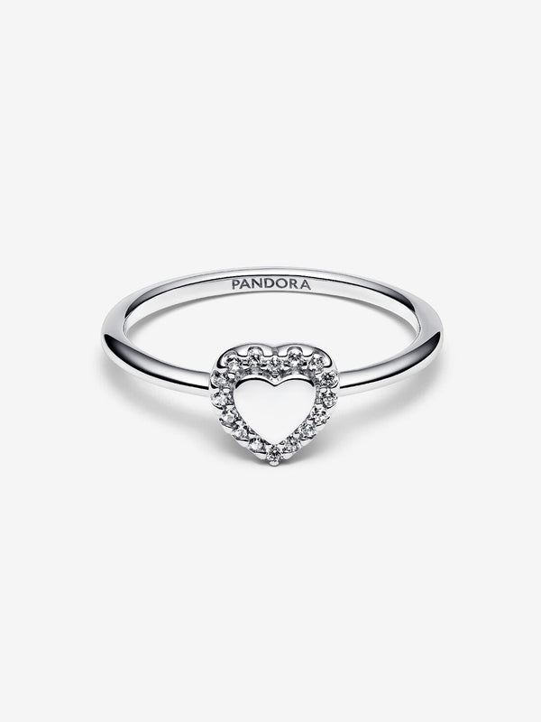 Pandora Anello Cuore e Pavè da incidere